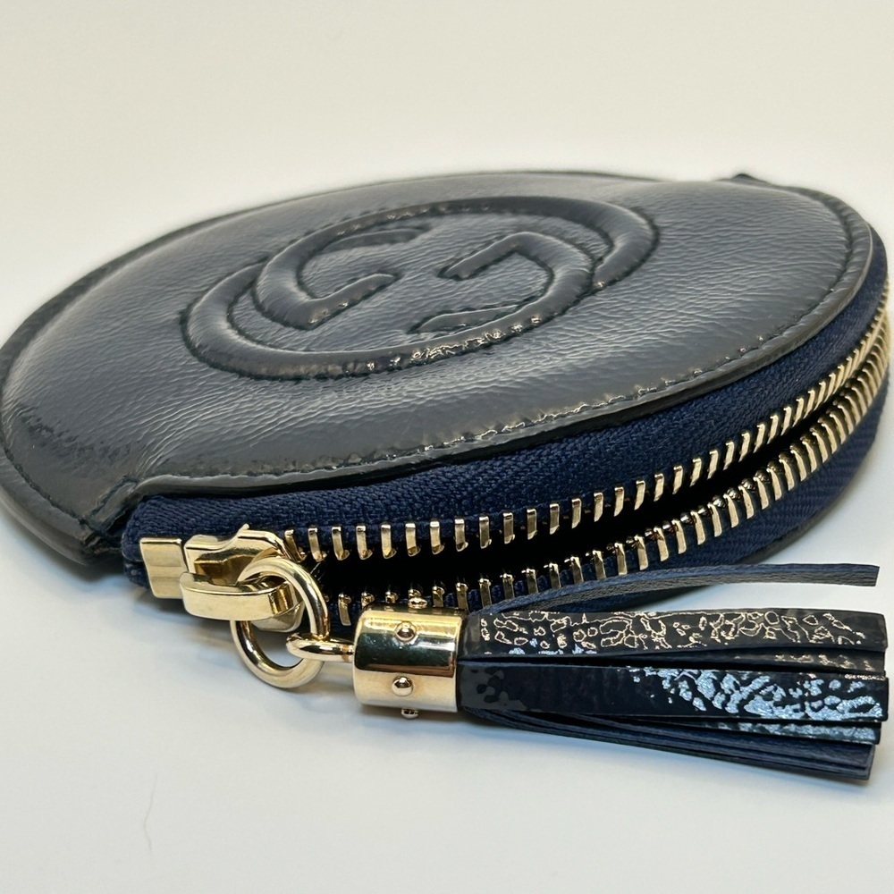 Gucci Midnight Blue Leather Pouch - Picture 5 of 13